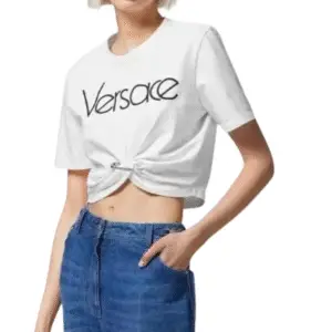 Versace Safety Pin 1978 Re-Edition Logo T-Shirt