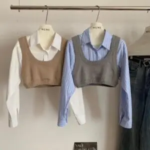 ALEXANDER Short Sweater Top