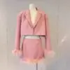 Balmain-Trimmed Cropped Blazer