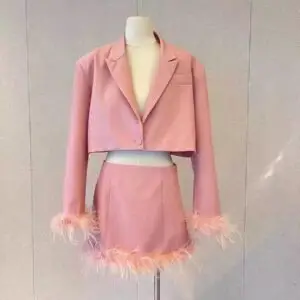 Balmain-Trimmed Cropped Blazer