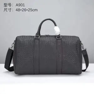 Bottega Veneta Men's Intrecciato Leather Travel Bag