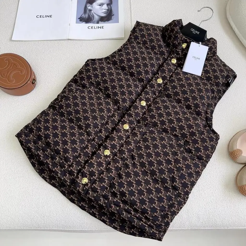 Celine Monogram Quilted Vest Celine Monogram Quilted Vest