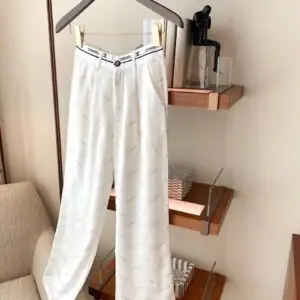 CHANEL Cute Print Straight Leg Casual Pants for Women
