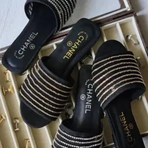 CHANEL Quilted Lambskin Slippers
