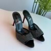 CHRISTIAN LOUBOUTIN Apostropha Mesh Strass Mules