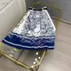 DIOR Floral Print Elastic Waist Skirt