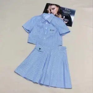 DIOR Patterned Midi Dress