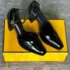 FENDI x Massimo Dutti Inspired Leather Stiletto Heels