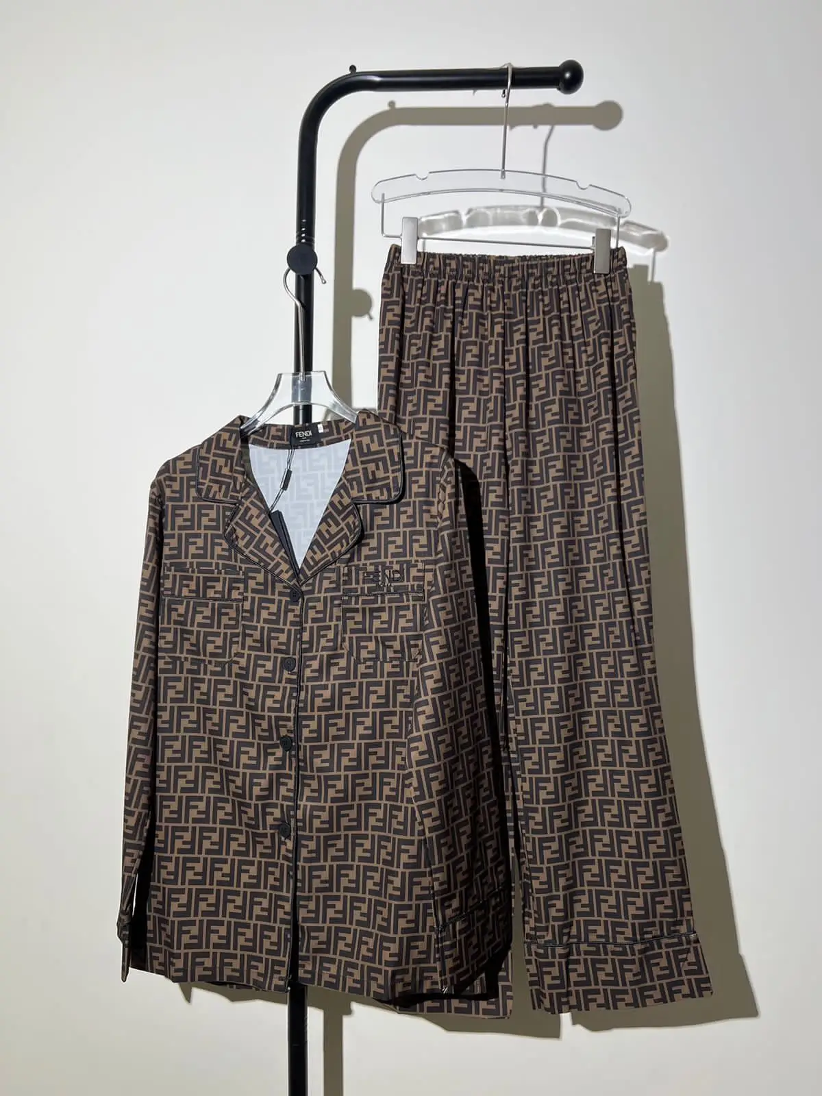 FENDI Printed Satin Night Suit FENDI Printed Satin Night Suit