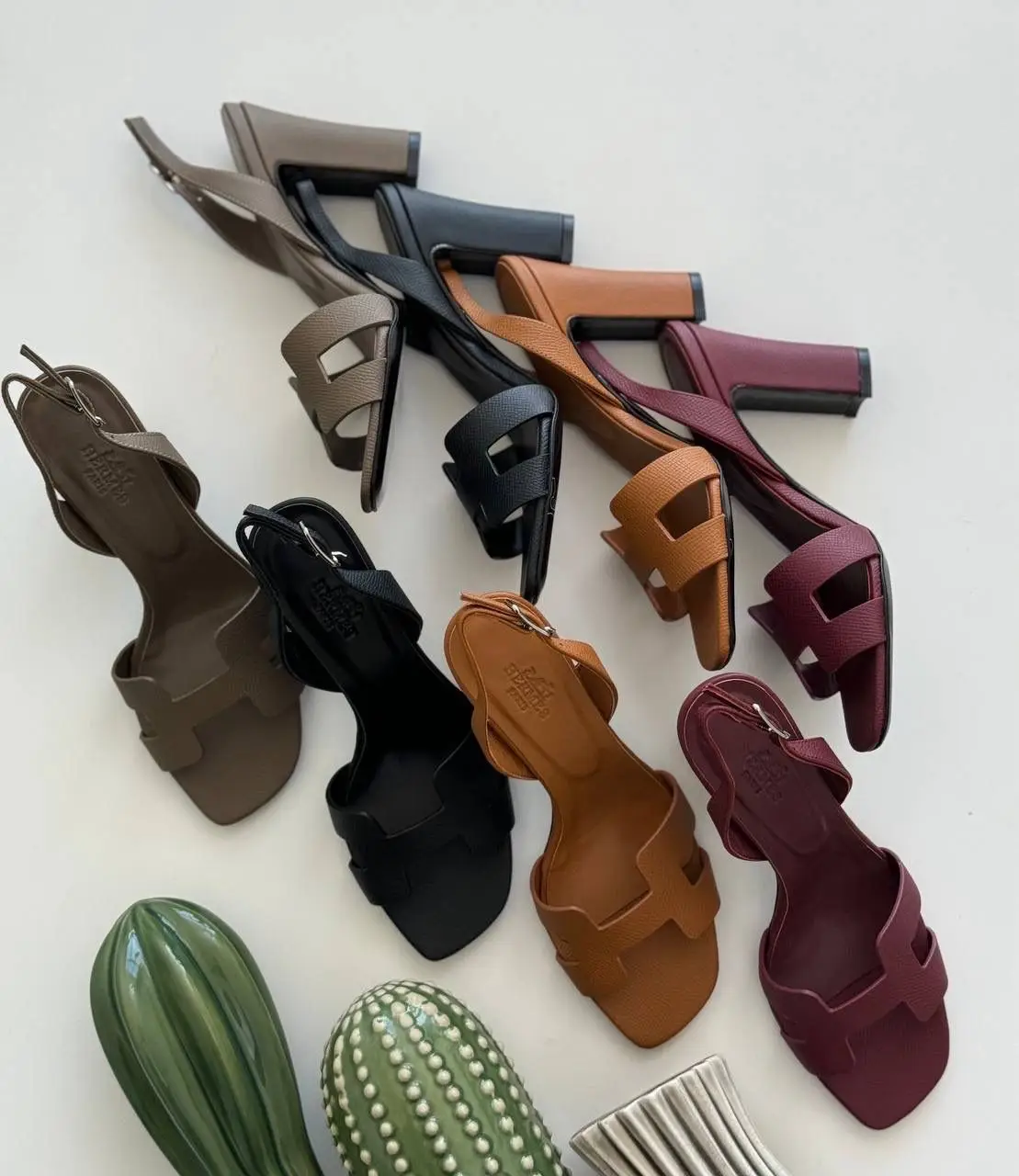 HERMES Leather Sandals HERMES Leather Sandals