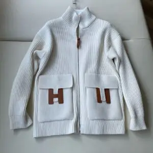 HERMES Knit Blouson Jacket