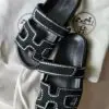 HERMES Crystal Embellished Sandal