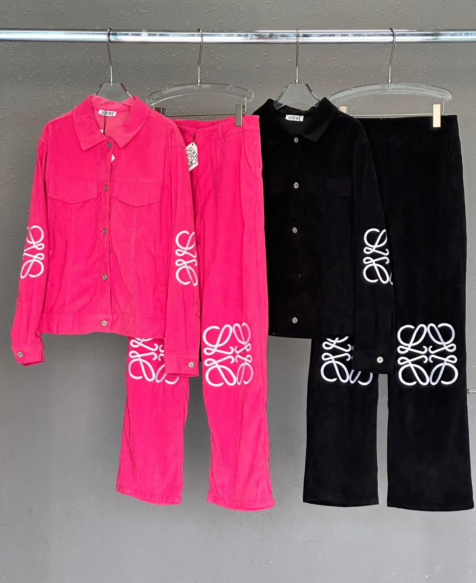L OE WE Anagram Wide-Leg Corduroy Trousers L OE WE Anagram Wide-Leg Corduroy Trousers