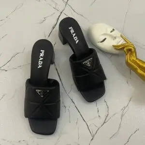 PRADA Logo Slide Sandal