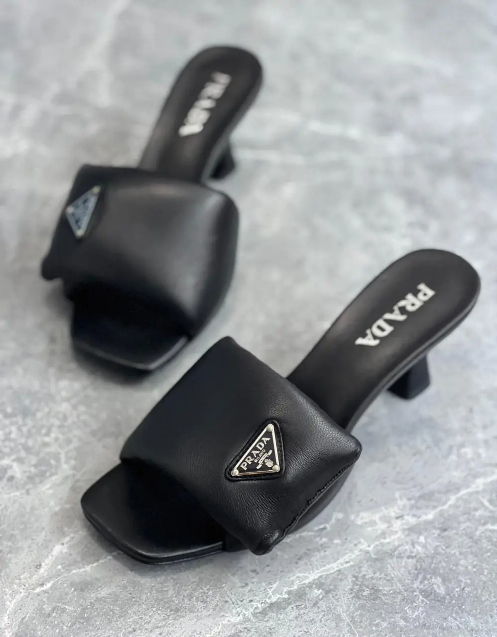 PRADA Padded Nappa Sandals PRADA Padded Nappa Sandals