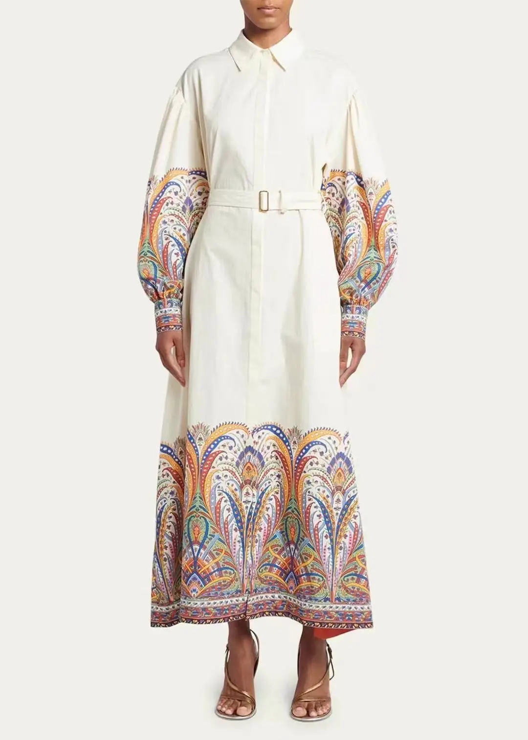 ZIMMERMANN Etro Paisley Long Sleeve Cotton Shirtdress ZIMMERMANN Etro Paisley Long Sleeve Cotton Shirtdress
