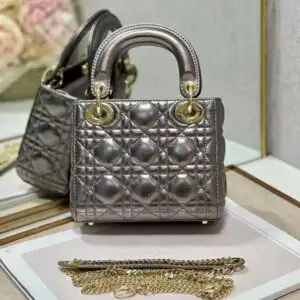 Dior Metallic Leather Handbag