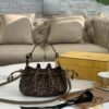 Fendi Pomodorino Mini Leather Bucket Bag