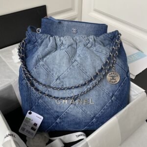 Chanel 22 Denim Handbag