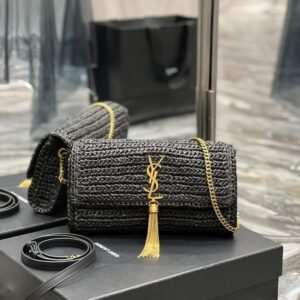 Saint Laurent Raffia Crossbody Bag