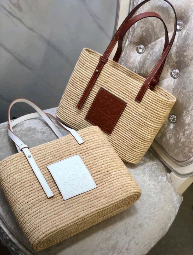 LOEWE Raffia Basket Tote Bag LOEWE Raffia Basket Tote Bag