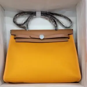 Hermès Jaune Dor Yellow Herbag Zip 31