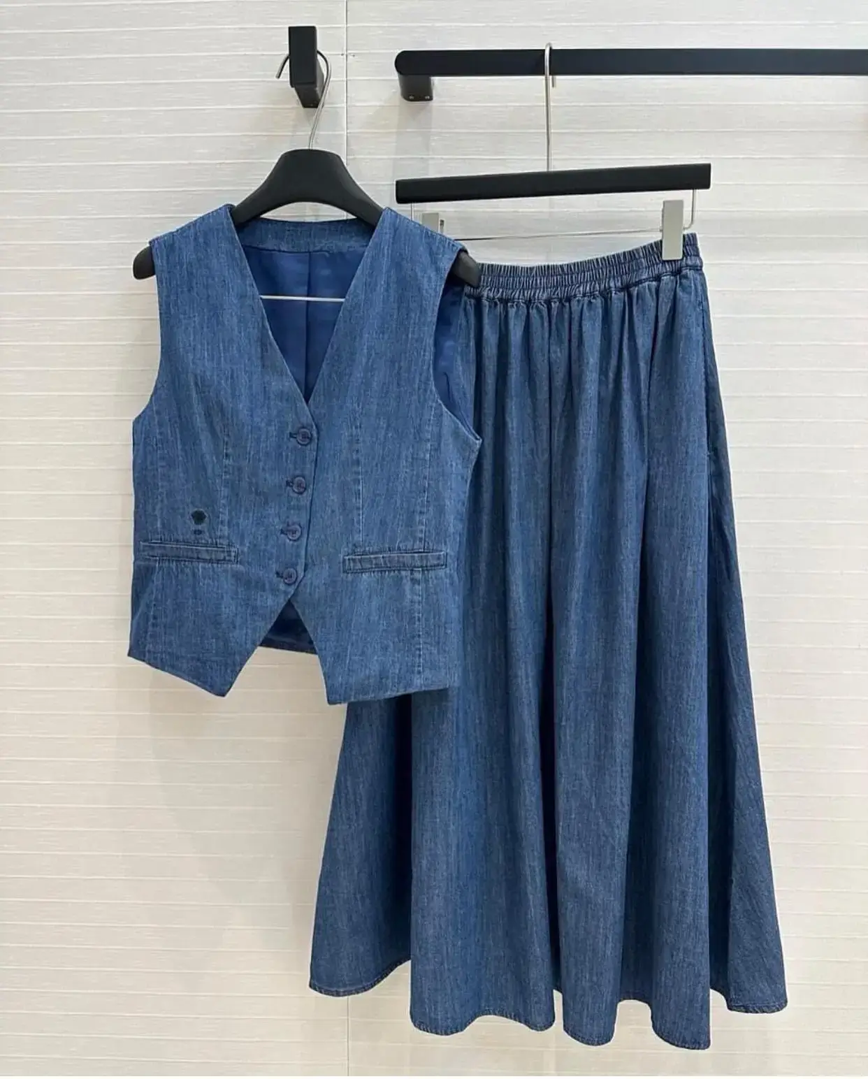 DIOR Denim Skirt Set DIOR Denim Skirt Set