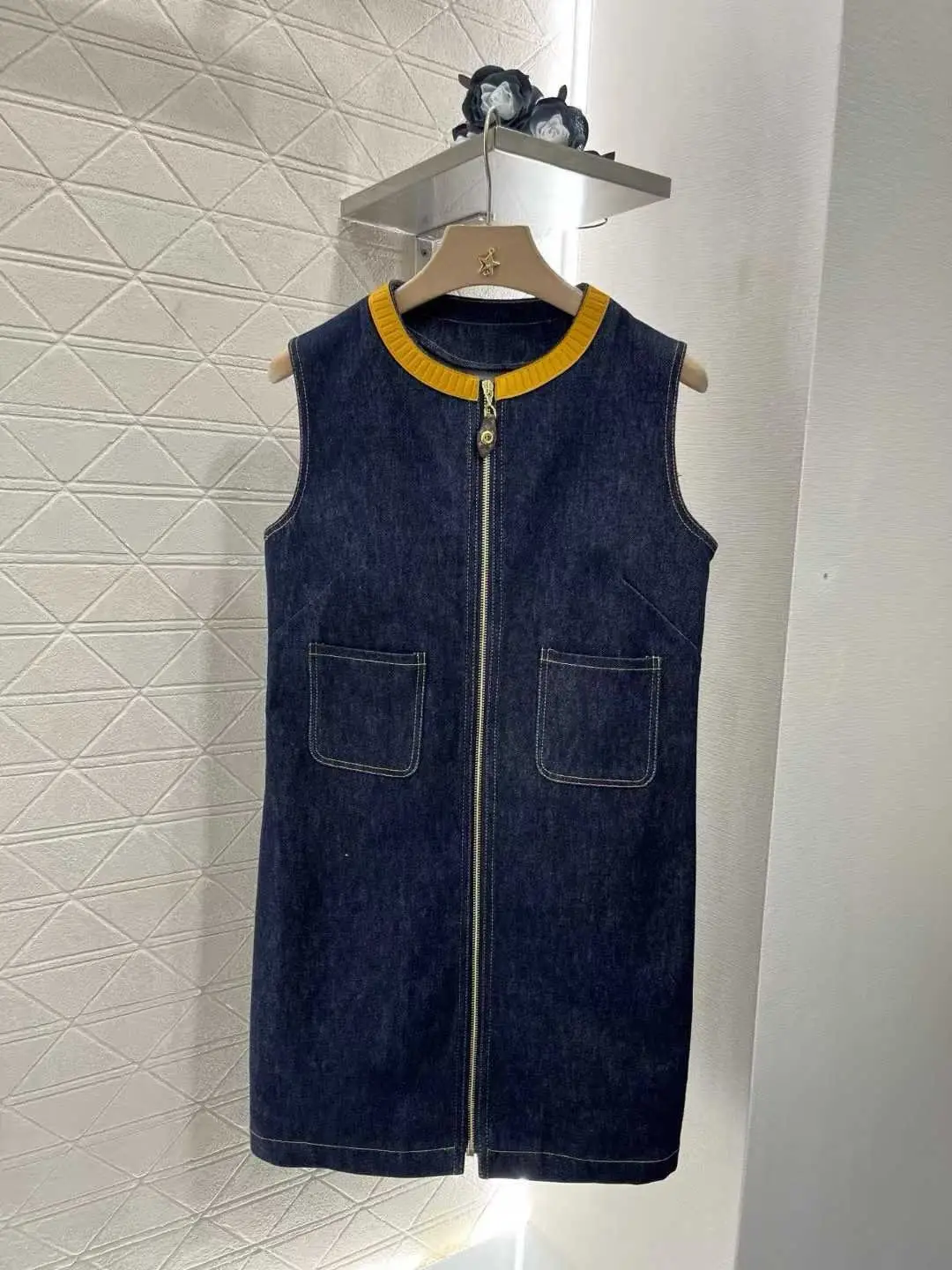 LOUIS VUITTON Denim Zip Dress LOUIS VUITTON Denim Zip Dress