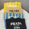 PRADA Raffia Effect Crochet Tote Bag