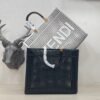 Fendi Sunshine Laser-Cut Leather Shoulder Bag