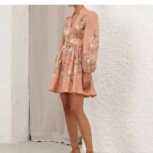 ZIMMERMAN Tallow Plunge Mini Dress