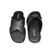 HERMES Saffiano Leather Crisscross Sandals for Men