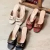 Gucci Horsebit Leather Slides