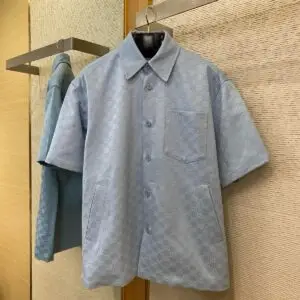 GUCCI GG Jacquard Short-Sleeved Shirt