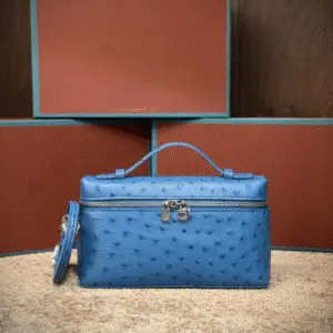 LORO PIANA Ostrich Extra Pocket L19 Bag