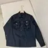 PRADA Navy Nylon Jacket Shirt