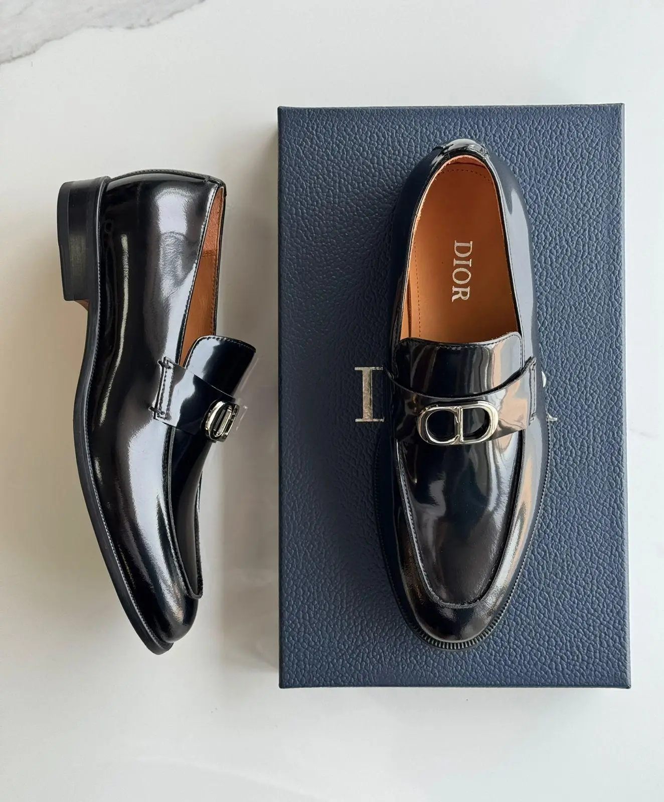 DIOR Black Shiny Calfskin Loafer DIOR Black Shiny Calfskin Loafer