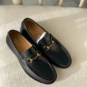 GUCCI Horsebit Black Loafers