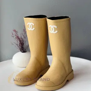 Chanel Tweed CC Logo Ankle Boots