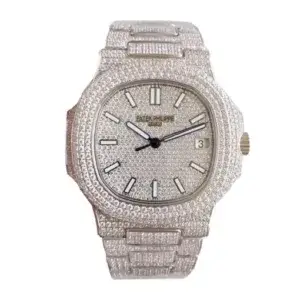 Patek Philippe Nautilus 5719/10G-010 Iced Out Replica
