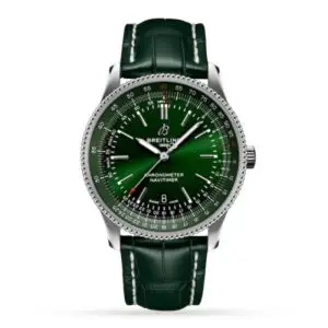 Replica Breitling Navitimer Men Automatic Green Alligator Watch A17326361L1P2