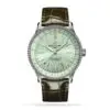 Replica Breitling Navitimer Women Automatic Green Alligator Watch A17395361L1P2
