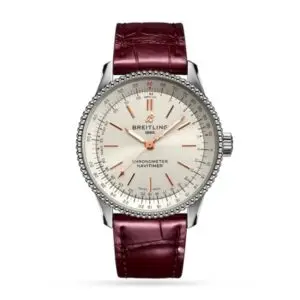 Replica Breitling Navitimer Women Automatic Silver Crocodile Watch A17395F41G1P1