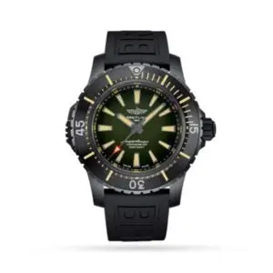 Replica Breitling Superocean Men Automatic Green Rubber Watch V17369241L1S1