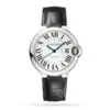 Replica Cartier Ballon Bleu de Cartier Men Automatic Silver Alligator Watch WSBB0028
