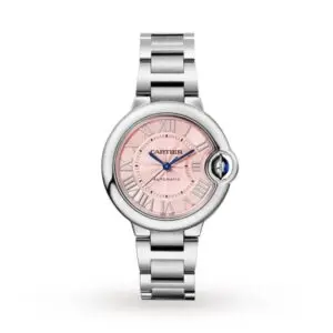 Replica Cartier Ballon Bleu de Cartier Women Automatic Pink Stainless Steel Watch WSBB0046