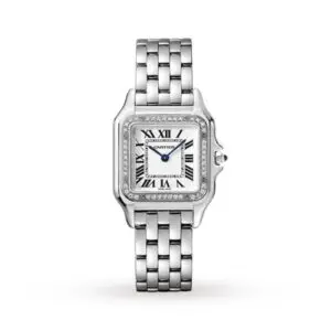 Replica Cartier Panthère de Cartier Women Quartz White Stainless Steel Watch W4PN0008