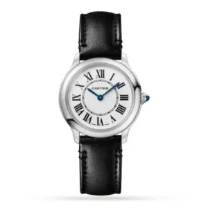 Replica Cartier Ronde Must Women Quartz Silver Calf Watch WSRN0030